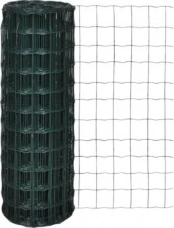 VidaXL Euro Gaas 10 X 1, 0 M/maaswijdte 76 X 63 Mm 6 VidaXL Euro Gaas 10 X 1, 0 M/maaswijdte 76 X 63 Mm -Huisdierbenodigdheden vidaxl euro hek 10x1 0 m staal groen 136335