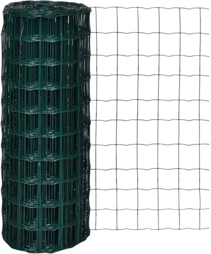 VidaXL Euro Gaas 10 X 1, 0 M/maaswijdte 100 X 100 Mm 2 VidaXL Euro Gaas 10 X 1, 0 M/maaswijdte 100 X 100 Mm - Afbeelding 2