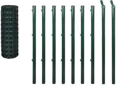 VidaXL Euro Hek 10x1, 2 M Staal Groen 1 VidaXL Euro Hek 10x1, 2 M Staal Groen