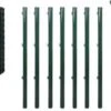 VidaXL Euro Hek 10x1, 5 M Staal Groen