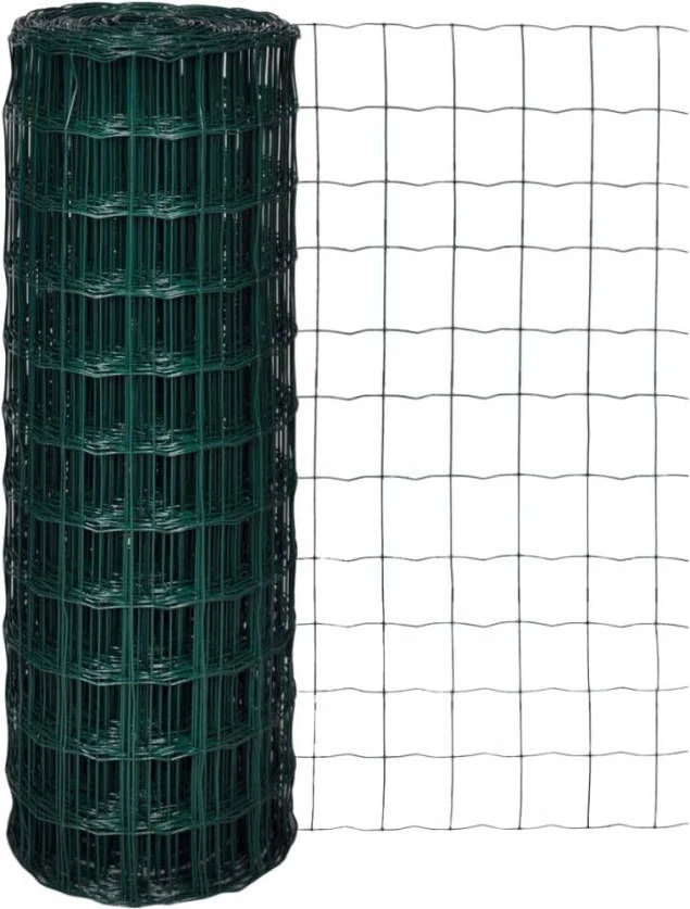 VidaXL Euro Hek 10x1, 7 M Met 76x63 Mm Gaas Staal 3 VidaXL Euro Hek 10x1, 7 M Met 76x63 Mm Gaas Staal - Afbeelding 3