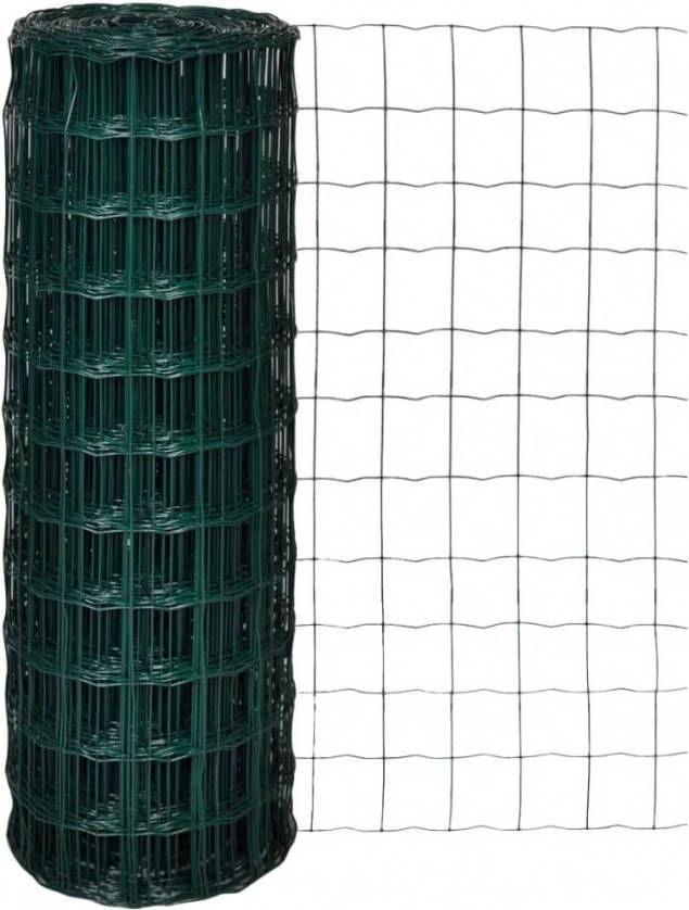 VidaXL Euro Hek 10x1, 7 M Met 76x63 Mm Gaas Staal 6 VidaXL Euro Hek 10x1, 7 M Met 76x63 Mm Gaas Staal - Afbeelding 6