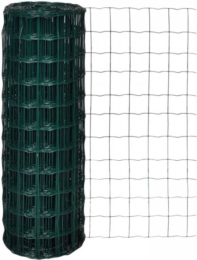 VidaXL Euro Hek 10x1, 7 M Met 76x63 Mm Gaas Staal 2 VidaXL Euro Hek 10x1, 7 M Met 76x63 Mm Gaas Staal - Afbeelding 2