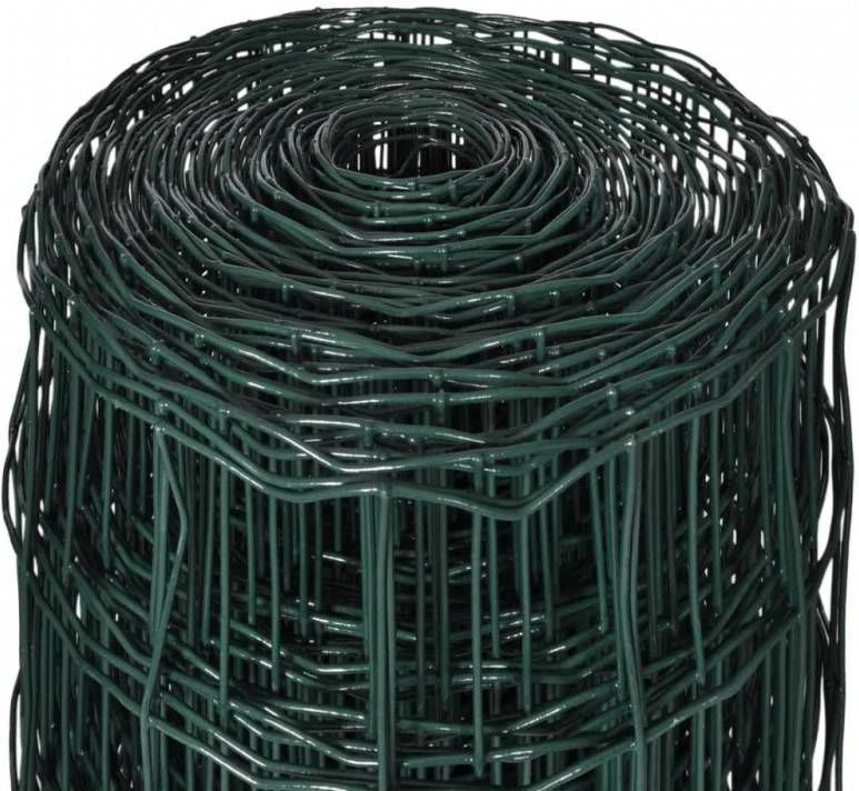 VidaXL Euro Hek 10x1, 7 M Met 76x63 Mm Gaas Staal 5 VidaXL Euro Hek 10x1, 7 M Met 76x63 Mm Gaas Staal - Afbeelding 5