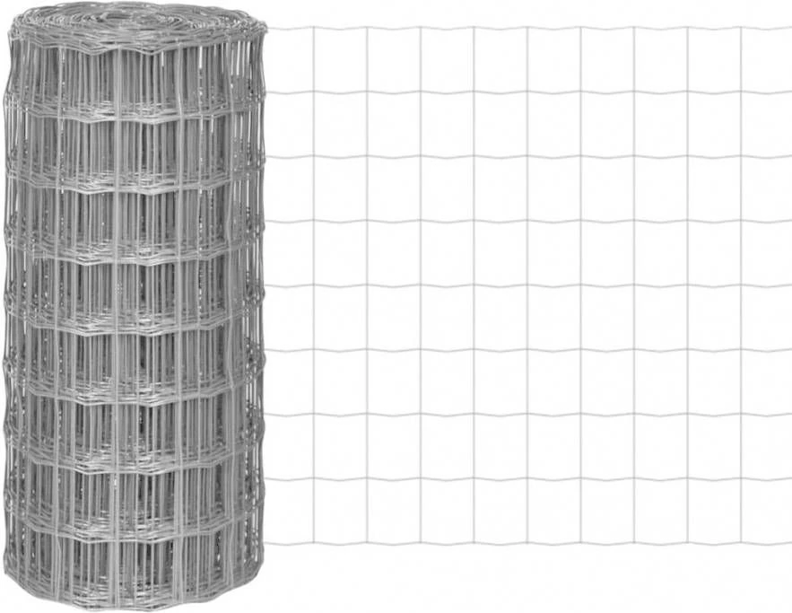 VidaXL Euro Hek 25x0, 8 M Met 100x100 Mm Gaas Staal 6 VidaXL Euro Hek 25x0, 8 M Met 100x100 Mm Gaas Staal - Afbeelding 6