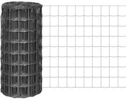VidaXL Euro Hek 25x0, 8 M Met 100x100 Mm Gaas Staal 1 VidaXL Euro Hek 25x0, 8 M Met 100x100 Mm Gaas Staal