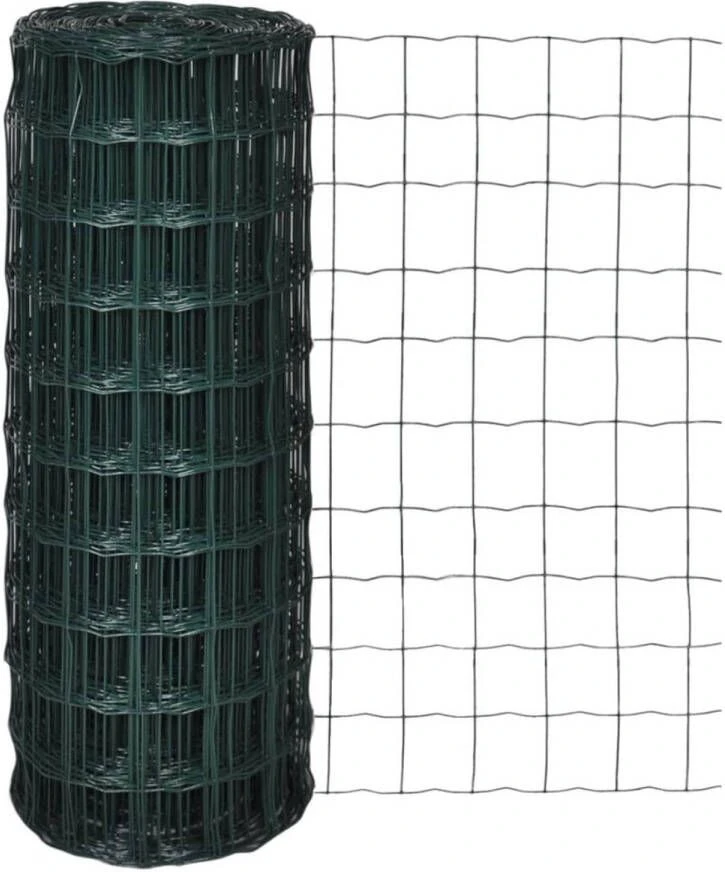 VidaXL Euro Gaas 25 X 1, 0 M/maaswijdte 100 X 100 Mm 2 VidaXL Euro Gaas 25 X 1, 0 M/maaswijdte 100 X 100 Mm - Afbeelding 2