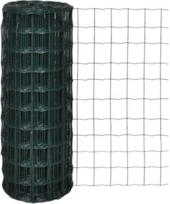 VidaXL Euro Gaas 25 X 1, 0 M/maaswijdte 100 X 100 Mm 6 VidaXL Euro Gaas 25 X 1, 0 M/maaswijdte 100 X 100 Mm -Huisdierbenodigdheden vidaxl euro hek 25x1 0 m staal groen 136331