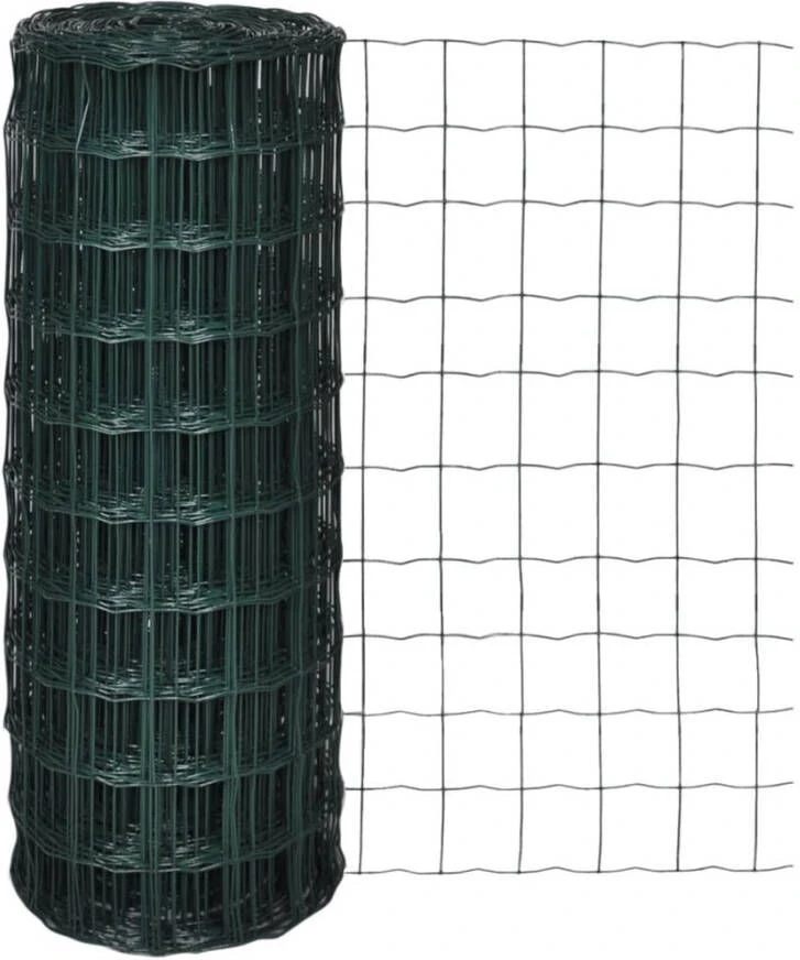 VidaXL Euro Gaas 25 X 1, 0 M/maaswijdte 100 X 100 Mm 3 VidaXL Euro Gaas 25 X 1, 0 M/maaswijdte 100 X 100 Mm - Afbeelding 3