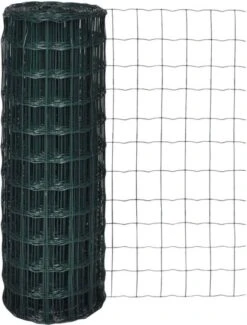 VidaXL Euro Gaas 25 X 1, 0 M/maaswijdte 76 X 63 Mm -Huisdierbenodigdheden vidaxl euro hek 25x1 0 m staal groen 136339