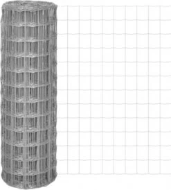 VidaXL Euro Hek 25x1, 2 M Met 100x100 Mm Gaas Staal 11 VidaXL Euro Hek 25x1, 2 M Met 100x100 Mm Gaas Staal -Huisdierbenodigdheden vidaxl euro hek 25x1 2 m staal grijs 193101