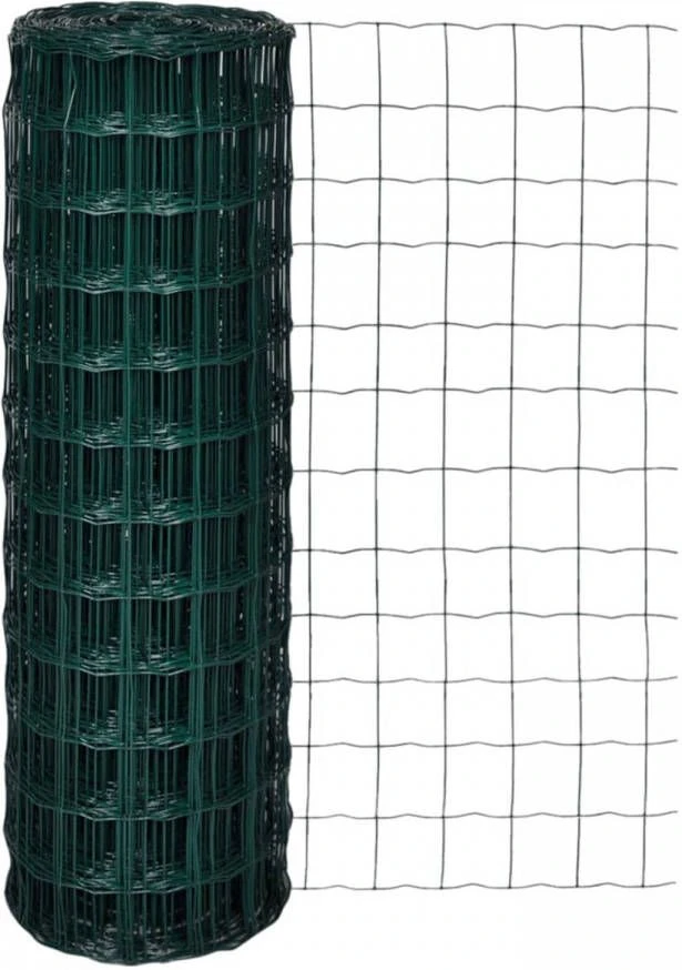 VidaXL Euro Gaas 25 X 1, 2 M/maaswijdte 100 X 100 Mm 2 VidaXL Euro Gaas 25 X 1, 2 M/maaswijdte 100 X 100 Mm - Afbeelding 2