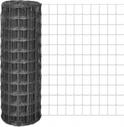 VidaXL Euro Hek 25x1, 5 M Met 77x64 Mm Gaas Staal Grijs 11 VidaXL Euro Hek 25x1, 5 M Met 77x64 Mm Gaas Staal Grijs -Huisdierbenodigdheden vidaxl euro hek 25x1 5 m staal grijs 189318