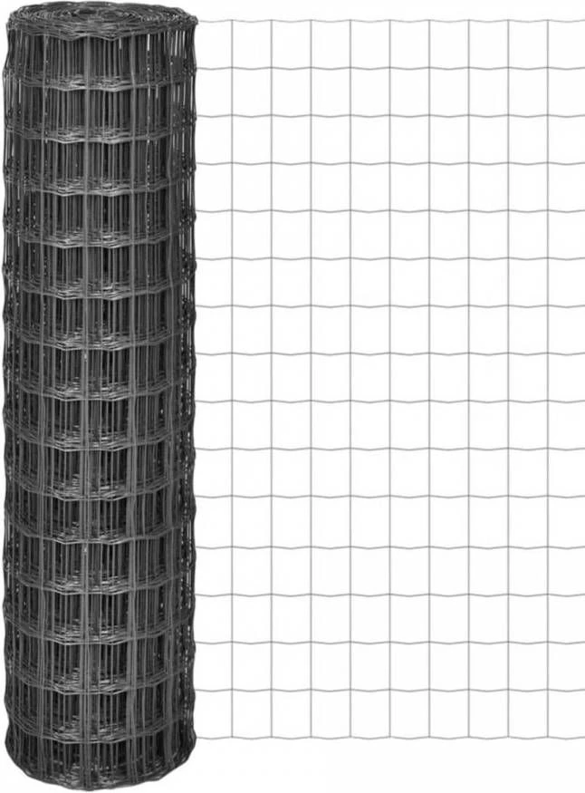 VidaXL Euro Hek 25x1, 5 M Met 100x100 Mm Gaas Staal 2 VidaXL Euro Hek 25x1, 5 M Met 100x100 Mm Gaas Staal - Afbeelding 2