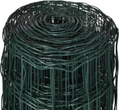 VidaXL Euro Gaas 25 X 1, 0 M/maaswijdte 76 X 63 Mm -Huisdierbenodigdheden vidaxl euro hek 25x10 m staal groen 68950