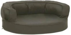VidaXL Hondenbed Ergonomisch Linnen Look 60x42 Cm Donkergrijs