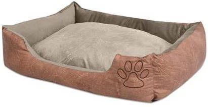 VidaXL Hondenbed Kussen PU Kunstleerbeige 1 VidaXL Hondenbed Kussen PU Kunstleerbeige