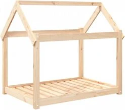 VidaXL Hondenmand 101x70x90 Cm Massief Grenenhout