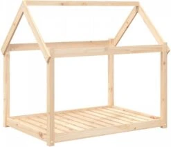 VidaXL Hondenmand 111x80x100 Cm Massief Grenenhout