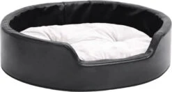 VidaXL Hondenmand 69x59x19 Cm Pluche En Kunstleer Zwart En Beige 5 VidaXL Hondenmand 69x59x19 Cm Pluche En Kunstleer Zwart En Beige -Huisdierbenodigdheden vidaxl hondenmand 69x59x19 cm pluche en kunstleer zwart en beige 1131551