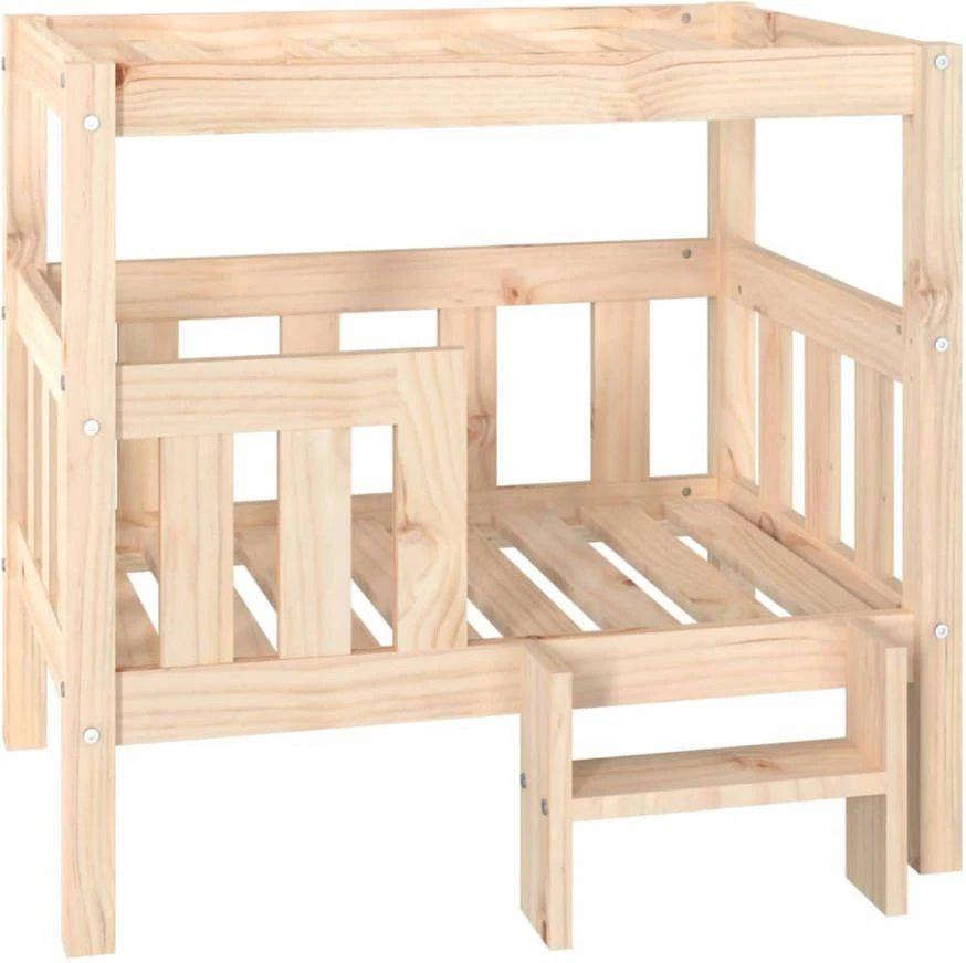 VidaXL Hondenmand 75, 5x63, 5x70 Cm Massief Grenenhout 1 VidaXL Hondenmand 75, 5x63, 5x70 Cm Massief Grenenhout