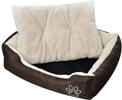 VidaXL Hondenmand Met Gevoerd Kussen 1 VidaXL Hondenmand Met Gevoerd Kussen