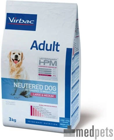 Virbac 2x12kg Veterinary HPM Dog Adult Neutered Large & Medium Hondenvoer 2 Virbac 2x12kg Veterinary HPM Dog Adult Neutered Large & Medium Hondenvoer - Afbeelding 2