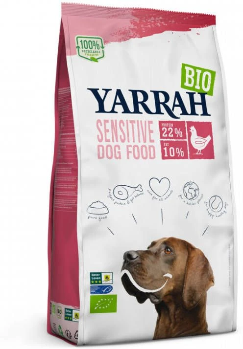 Yarrah Extra Voordelig! 2 X 10 Kg Bio Hondenvoer Sensitive Met Bio Kip & Bio Rijst 2 Yarrah Extra Voordelig! 2 X 10 Kg Bio Hondenvoer Sensitive Met Bio Kip & Bio Rijst - Afbeelding 2